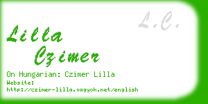 lilla czimer business card